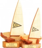Generic Dinghy Sailing Trophies with club burgee