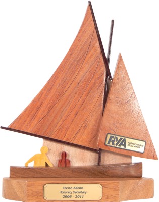 old gaffer sailing trophy